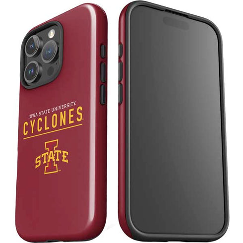 Iowa State University Athletic Text iPhone 16 Pro Max Impact Case
